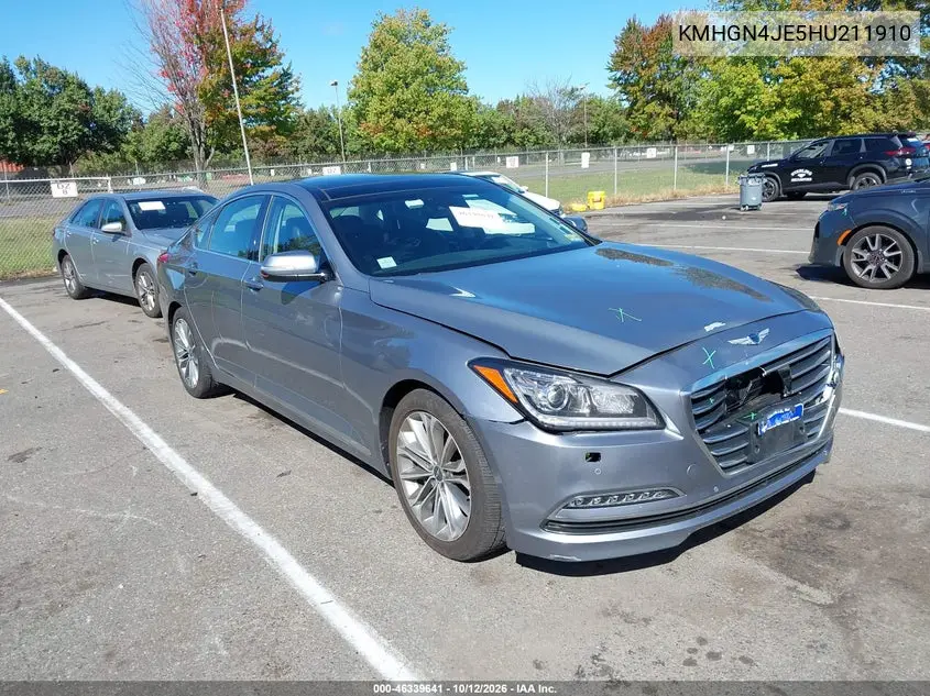 GENESIS G80 2017, VIN KMHGN4JE5HU211910