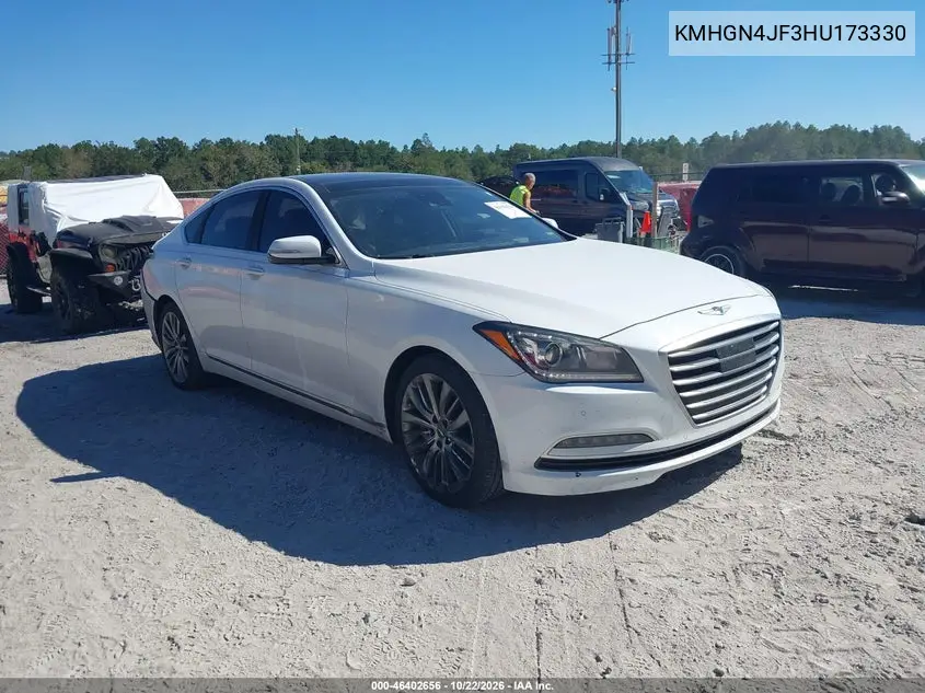 GENESIS G80 2017, VIN KMHGN4JF3HU173330