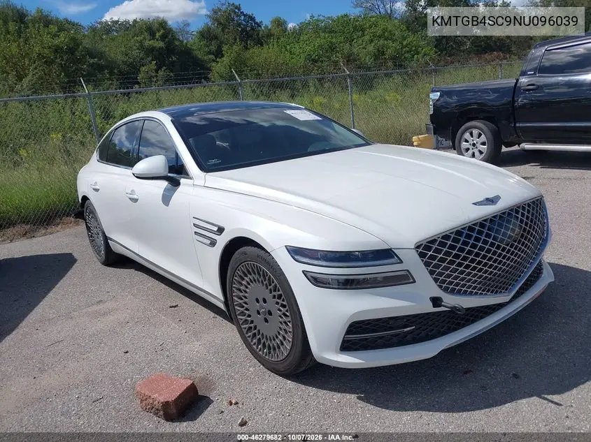 GENESIS G80 2022, VIN KMTGB4SC9NU096039