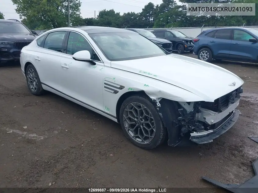GENESIS G80 2024, VIN KMTGB4SCXRU241093