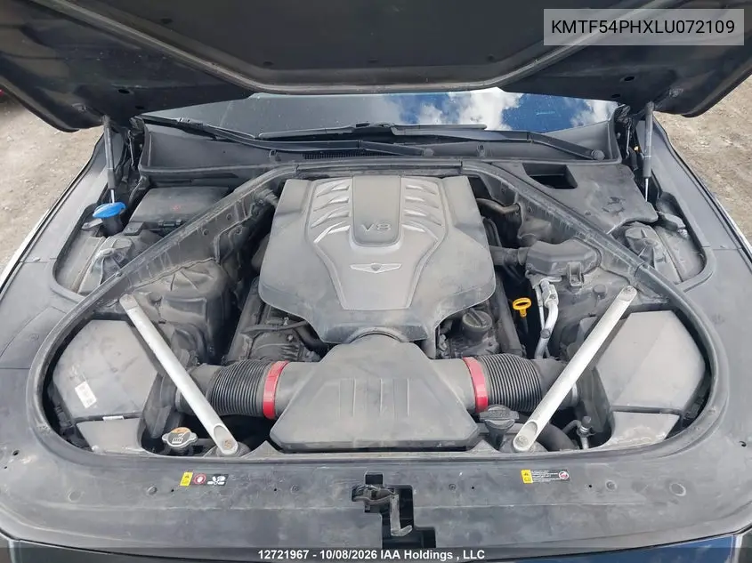2020 GENESIS G90 VIN KMTF54PHXLU072109 — фото 10
