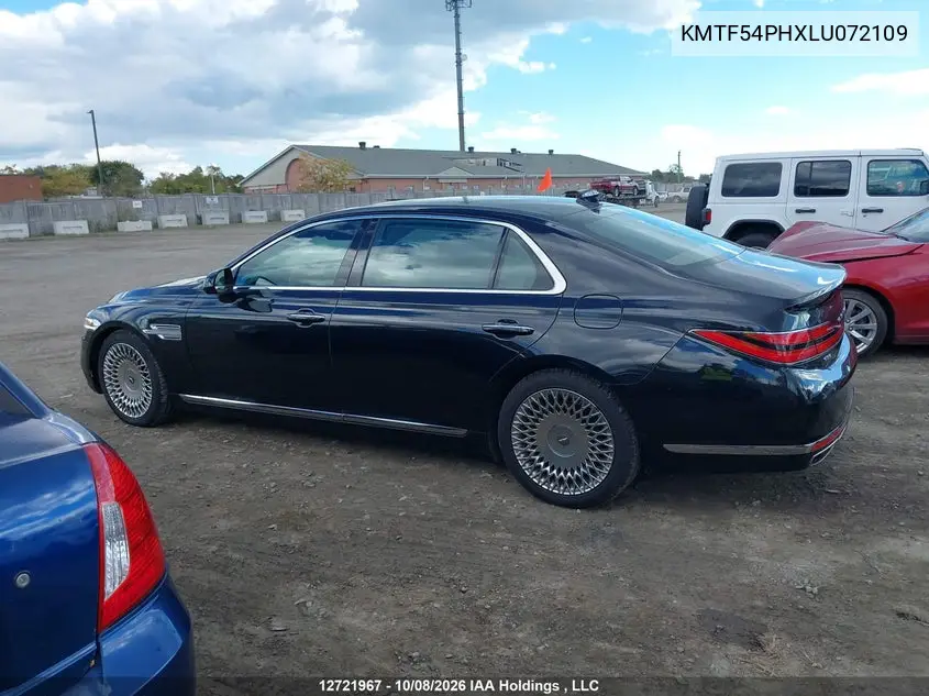 2020 GENESIS G90 VIN KMTF54PHXLU072109 — фото 14