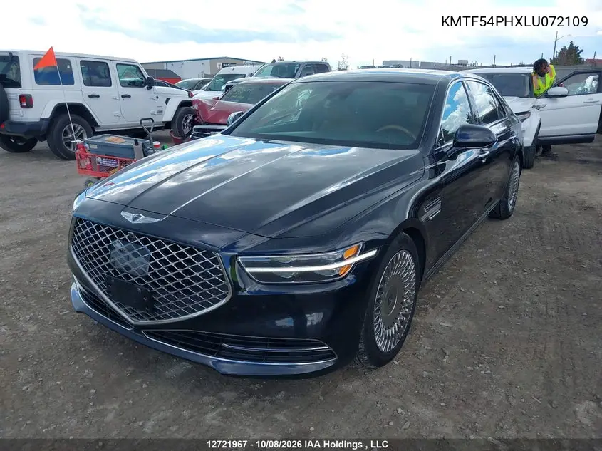 2020 GENESIS G90 VIN KMTF54PHXLU072109 — фото 2