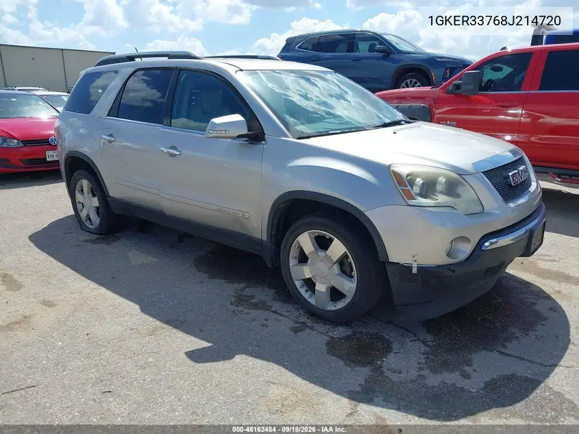 GMC ACADIA 2008, VIN 1GKER33768J214720