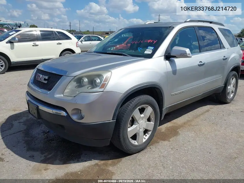 2008 GMC ACADIA VIN 1GKER33768J214720 — фото 2