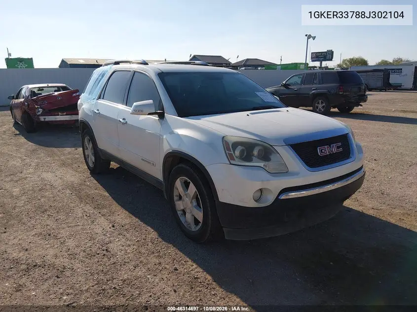 GMC ACADIA 2008, VIN 1GKER33788J302104