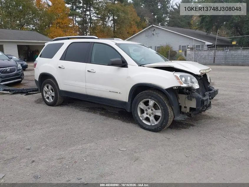 GMC ACADIA 2008, VIN 1GKER13748J308048