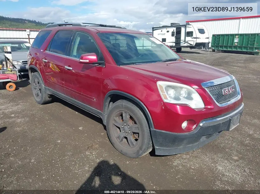 GMC ACADIA 2009, VIN 1GKEV23D89J139659
