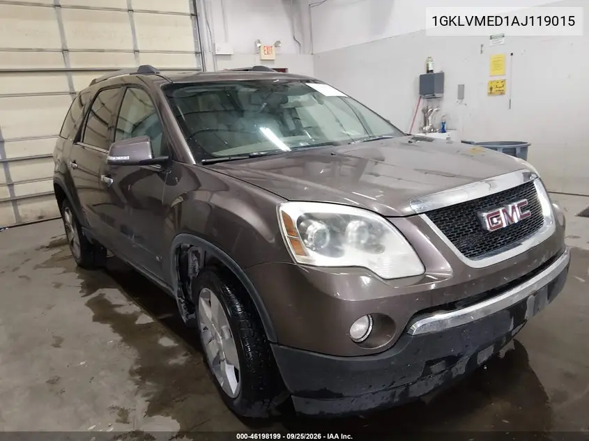 GMC ACADIA 2010, VIN 1GKLVMED1AJ119015