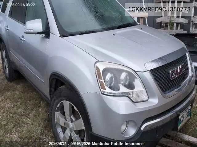 GMC ACADIA 2012, VIN 1GKKVRED9CJ350773