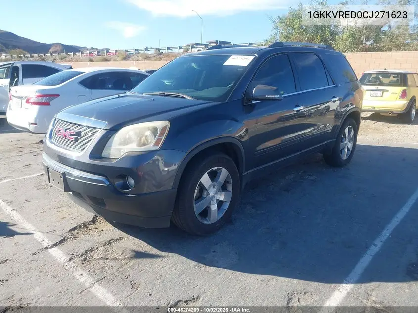 2012 GMC ACADIA VIN 1GKKVRED0CJ271623 — фото 2
