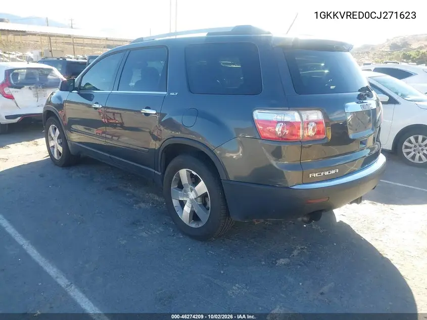 2012 GMC ACADIA VIN 1GKKVRED0CJ271623 — фото 3