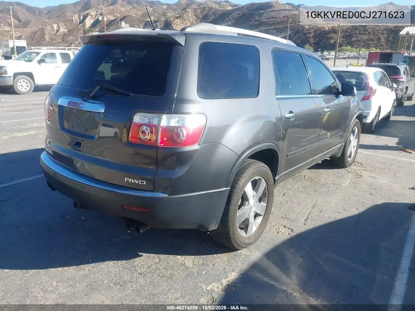 2012 GMC ACADIA VIN 1GKKVRED0CJ271623 — фото 4