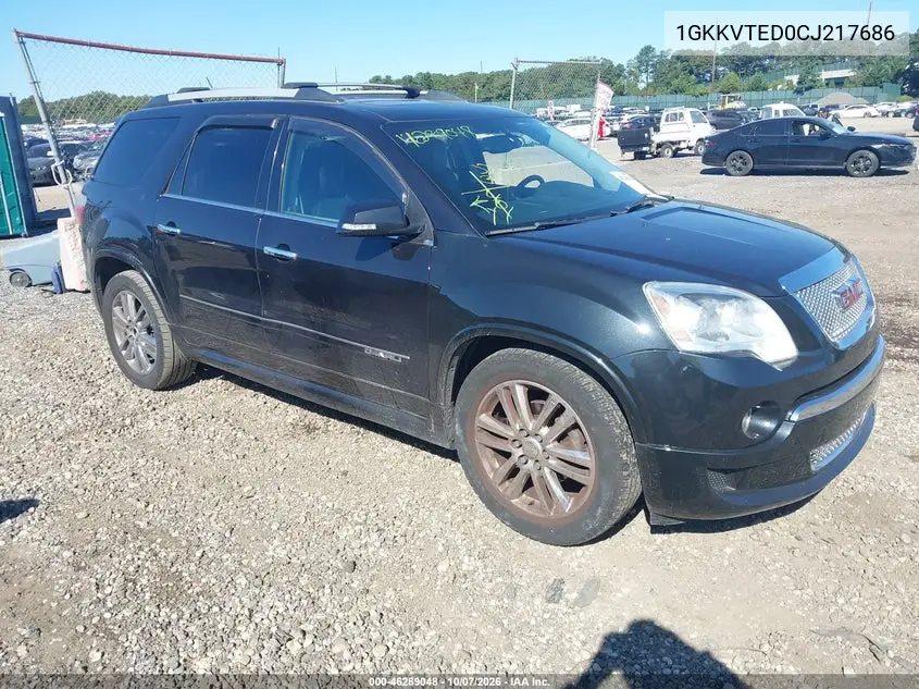 GMC ACADIA 2012, VIN 1GKKVTED0CJ217686