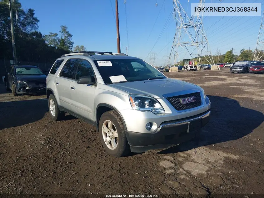 GMC ACADIA 2012, VIN 1GKKRNED3CJ368344