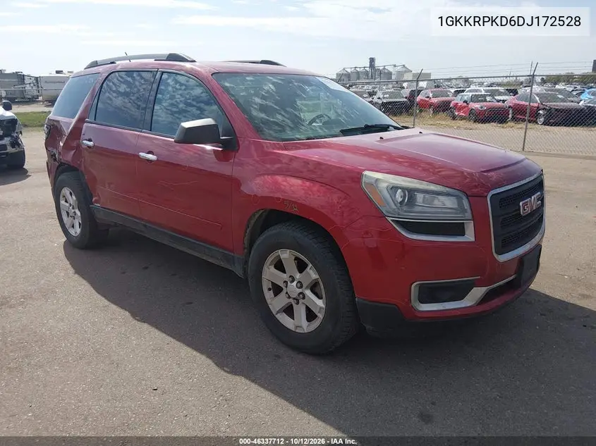 GMC ACADIA 2013, VIN 1GKKRPKD6DJ172528