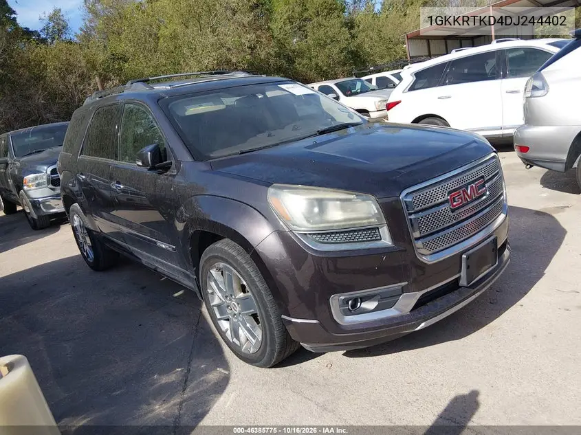 GMC ACADIA 2013, VIN 1GKKRTKD4DJ244402