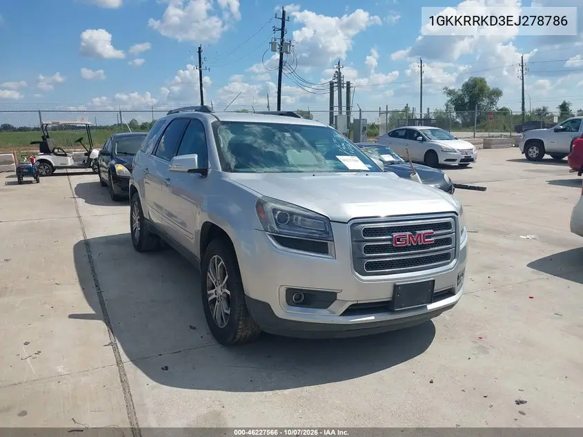 GMC ACADIA 2014, VIN 1GKKRRKD3EJ278786