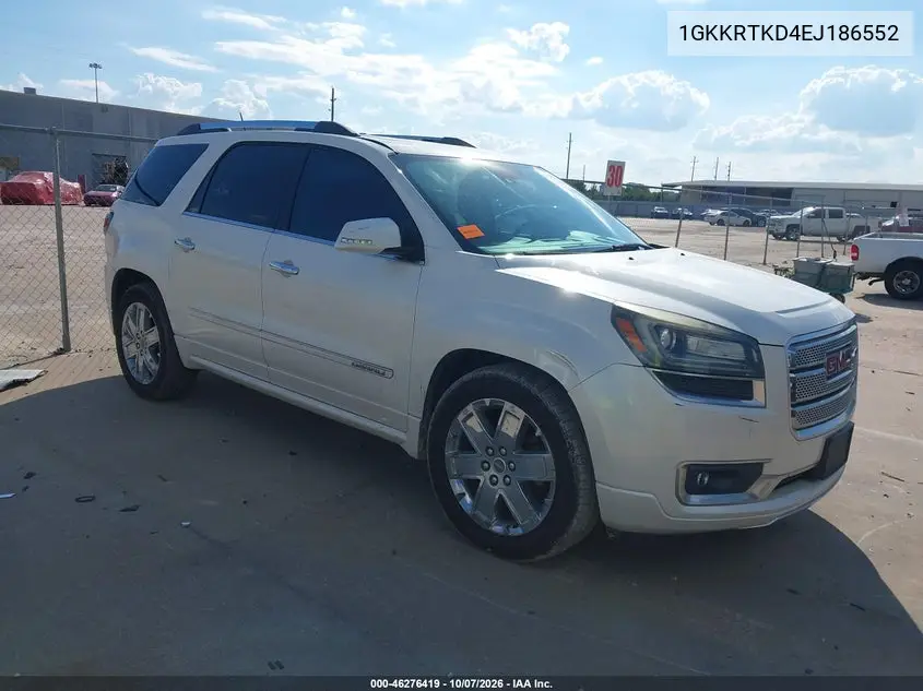 GMC ACADIA 2014, VIN 1GKKRTKD4EJ186552