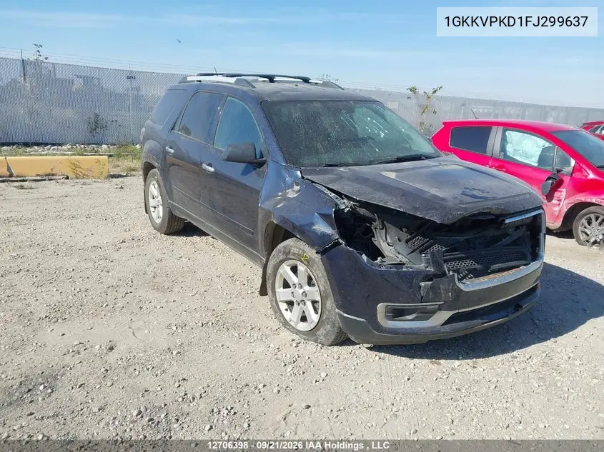 GMC ACADIA 2015, VIN 1GKKVPKD1FJ299637
