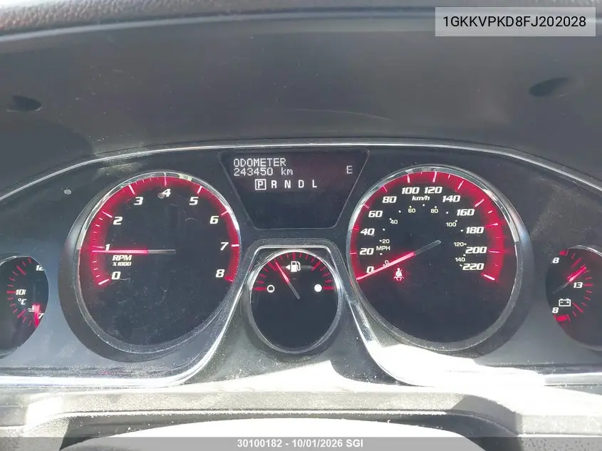 2015 GMC ACADIA VIN 1GKKVPKD8FJ202028 — фото 15
