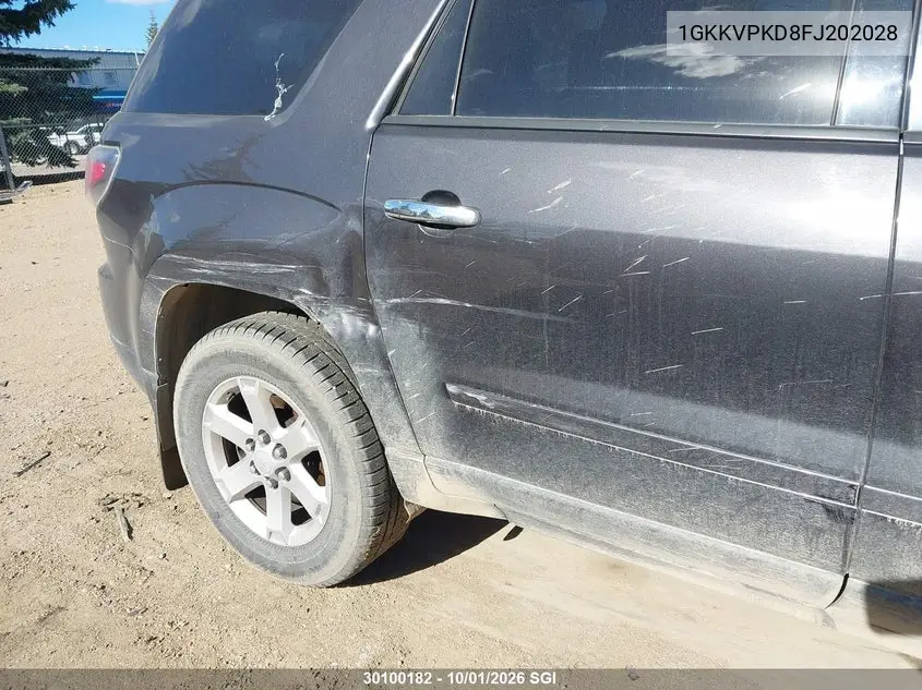 2015 GMC ACADIA VIN 1GKKVPKD8FJ202028 — фото 6