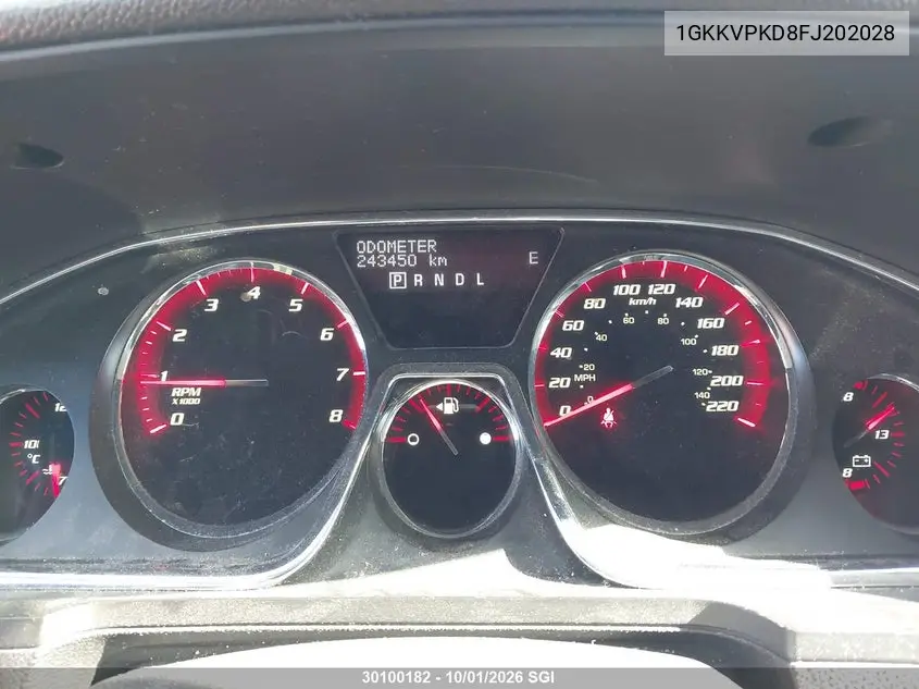 2015 GMC ACADIA VIN 1GKKVPKD8FJ202028 — фото 7