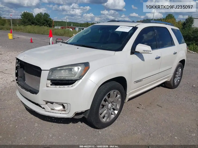 GMC ACADIA 2015, VIN 1GKKRTKD9FJ235097