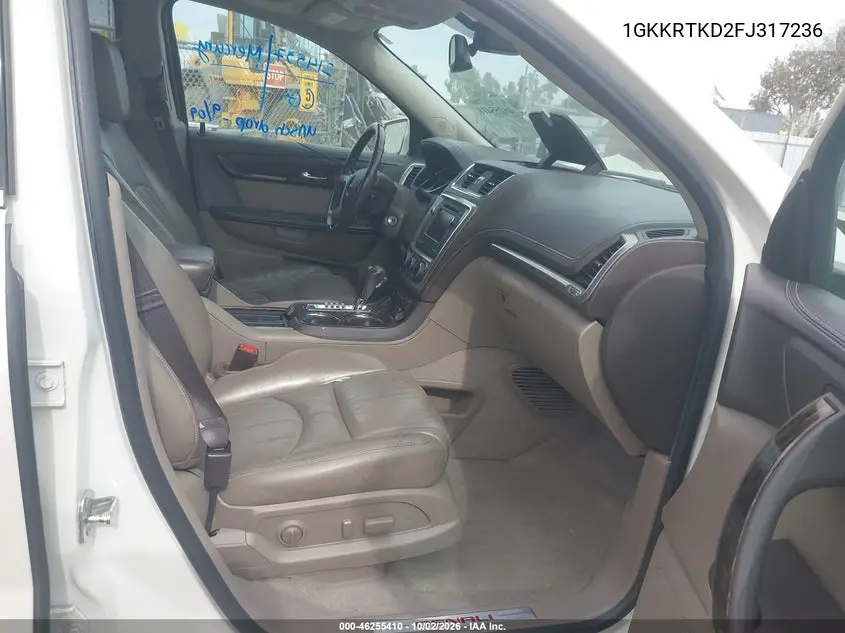 2015 GMC ACADIA VIN 1GKKRTKD2FJ317236 — фото 5