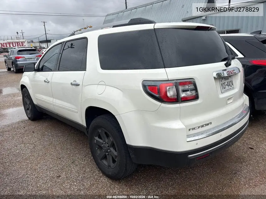 2015 GMC ACADIA VIN 1GKKRNED9FJ278829 — фото 3