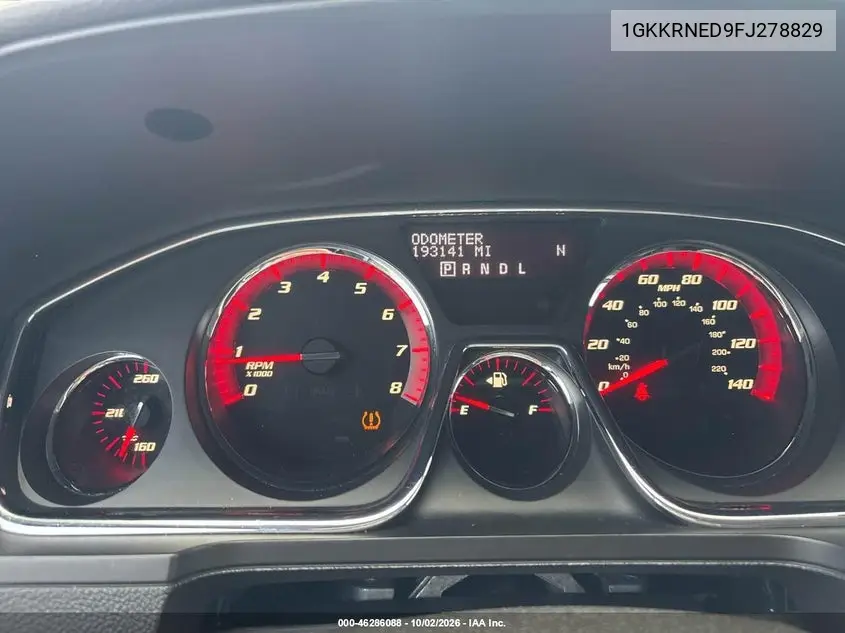 2015 GMC ACADIA VIN 1GKKRNED9FJ278829 — фото 7