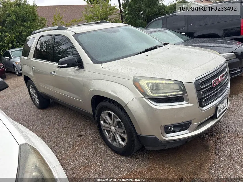 GMC ACADIA 2015, VIN 1GKKRRKD1FJ233492