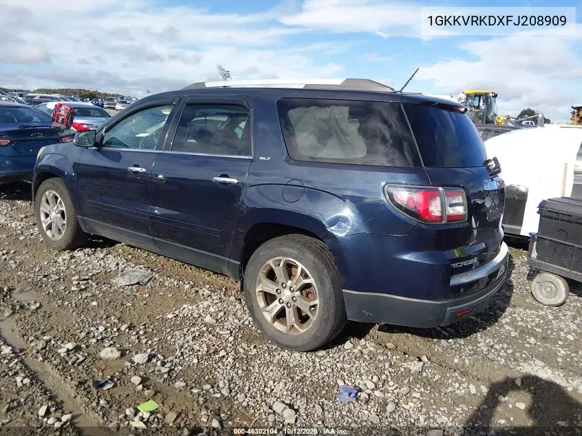 2015 GMC ACADIA VIN 1GKKVRKDXFJ208909 — фото 3