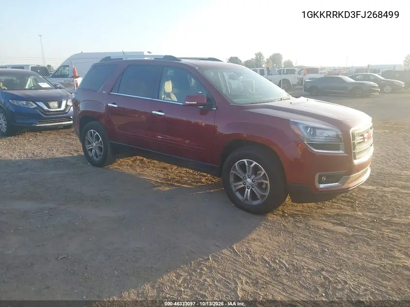 GMC ACADIA 2015, VIN 1GKKRRKD3FJ268499