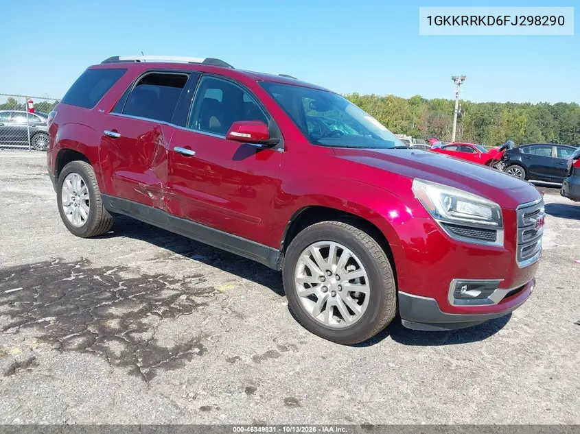 GMC ACADIA 2015, VIN 1GKKRRKD6FJ298290