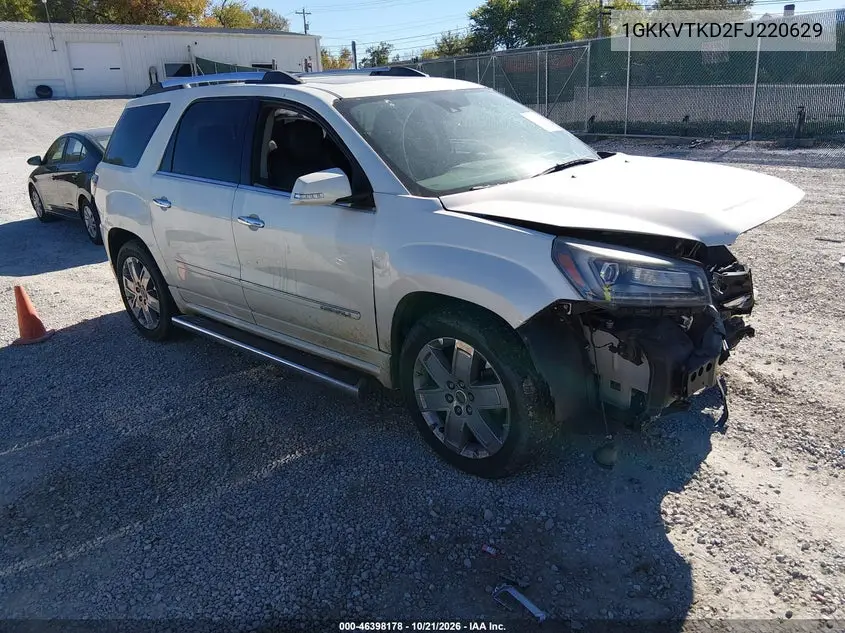 GMC ACADIA 2015, VIN 1GKKVTKD2FJ220629