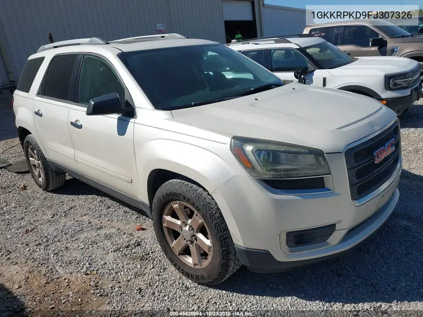 GMC ACADIA 2015, VIN 1GKKRPKD9FJ307326