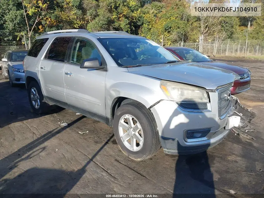 GMC ACADIA 2015, VIN 1GKKVPKD6FJ104910
