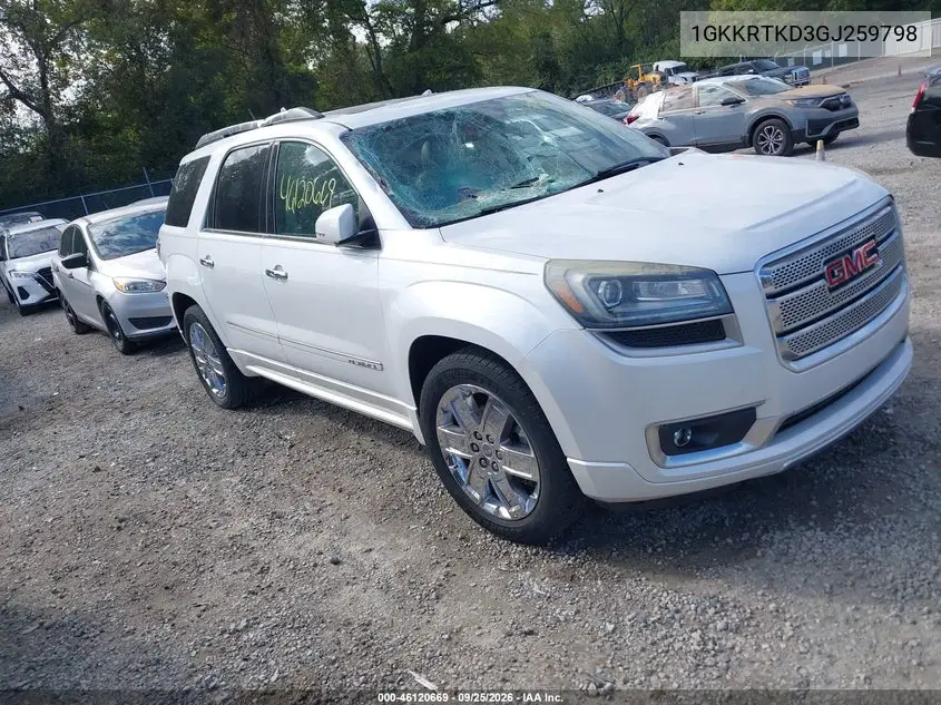 GMC ACADIA 2016, VIN 1GKKRTKD3GJ259798