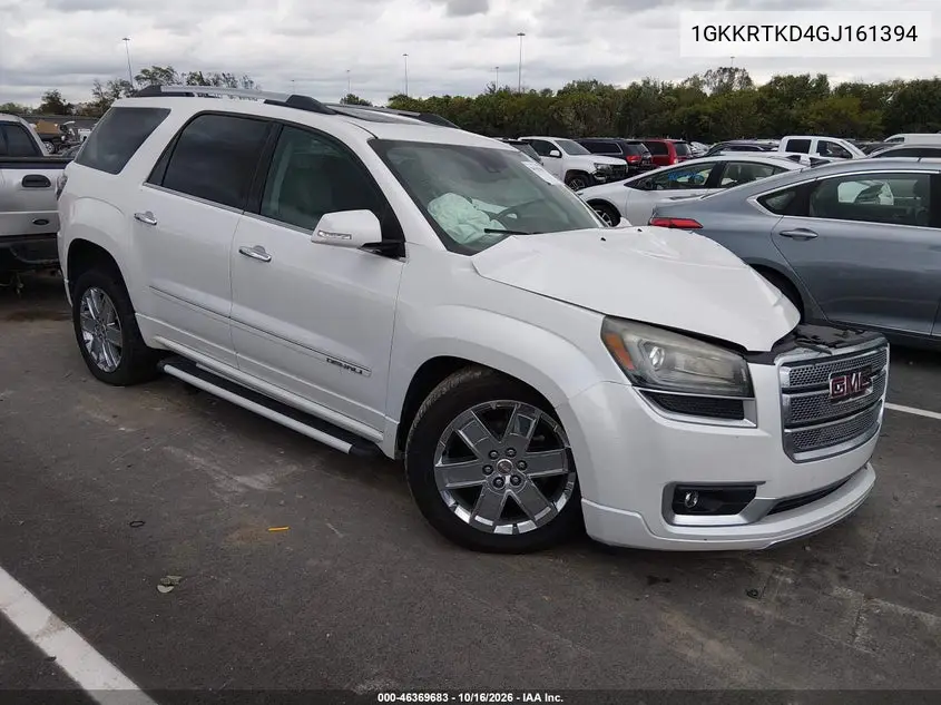 GMC ACADIA 2016, VIN 1GKKRTKD4GJ161394