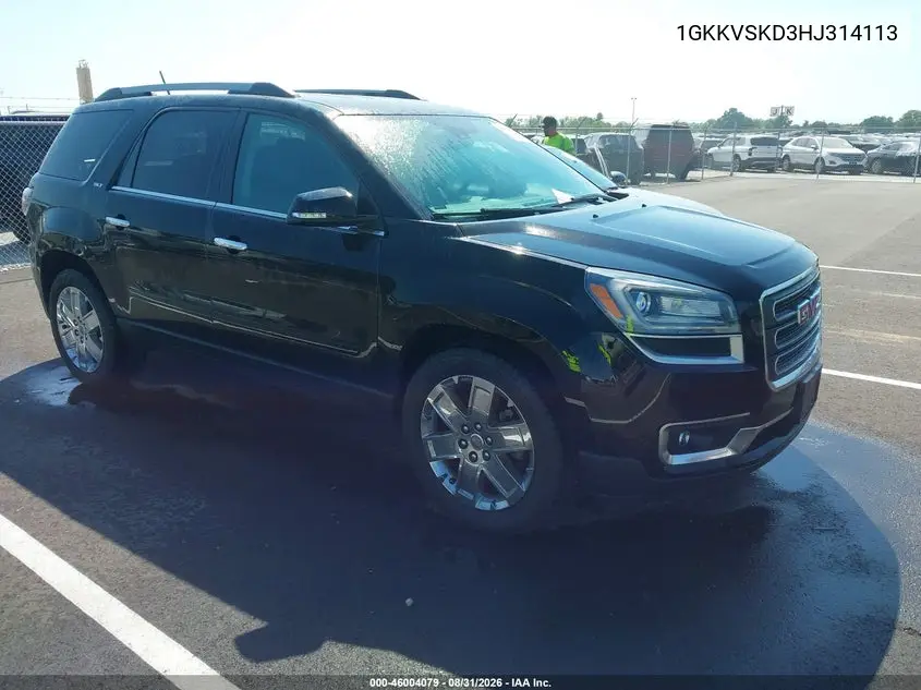 GMC ACADIA 2017, VIN 1GKKVSKD3HJ314113