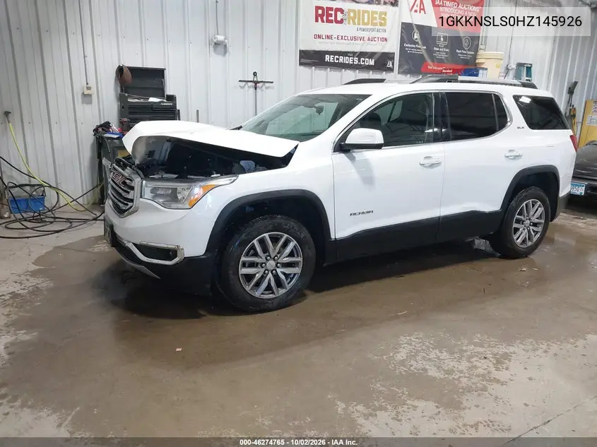 2017 GMC ACADIA VIN 1GKKNSLS0HZ145926 — фото 2
