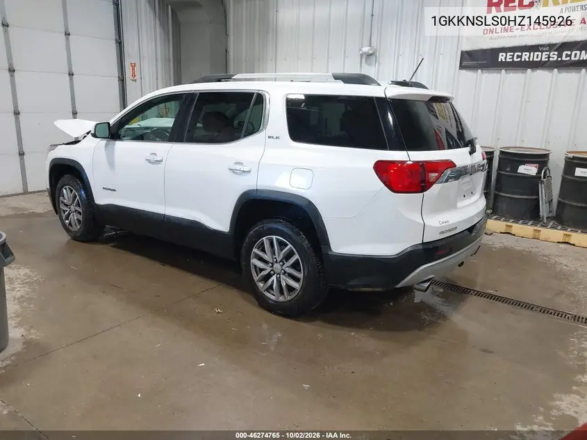 2017 GMC ACADIA VIN 1GKKNSLS0HZ145926 — фото 3