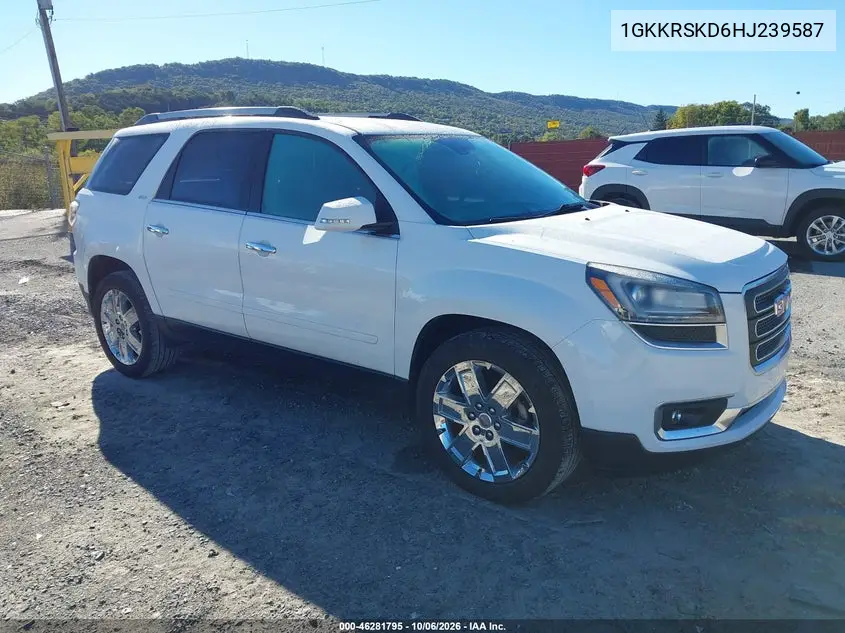 GMC ACADIA 2017, VIN 1GKKRSKD6HJ239587