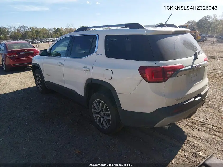 2017 GMC ACADIA VIN 1GKKNSLS4HZ326043 — фото 3