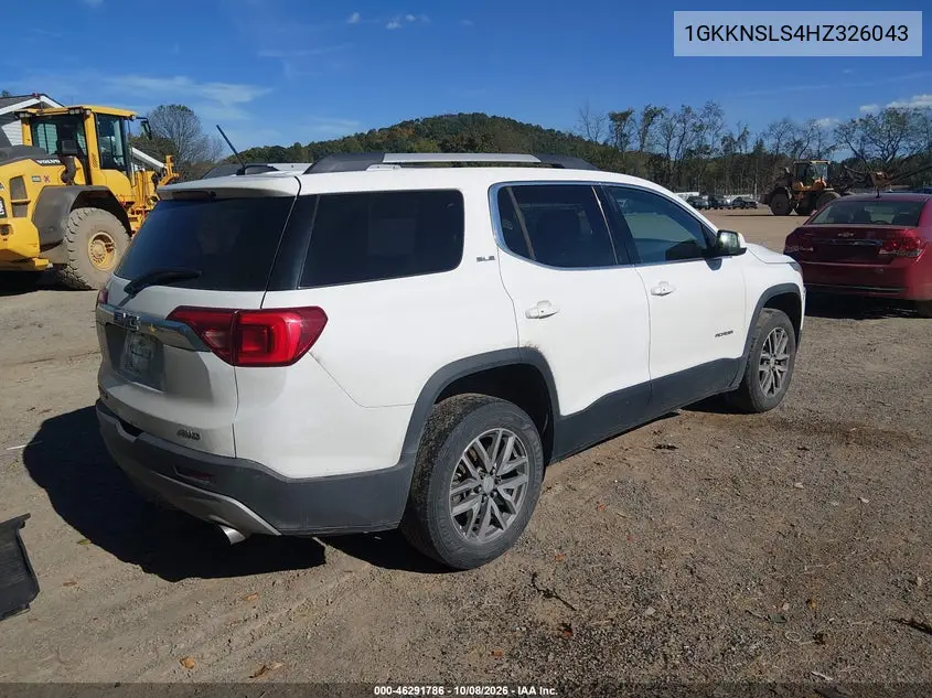 2017 GMC ACADIA VIN 1GKKNSLS4HZ326043 — фото 4