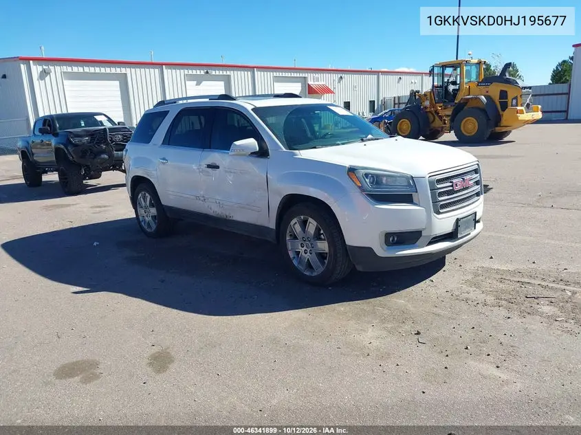 GMC ACADIA 2017, VIN 1GKKVSKD0HJ195677