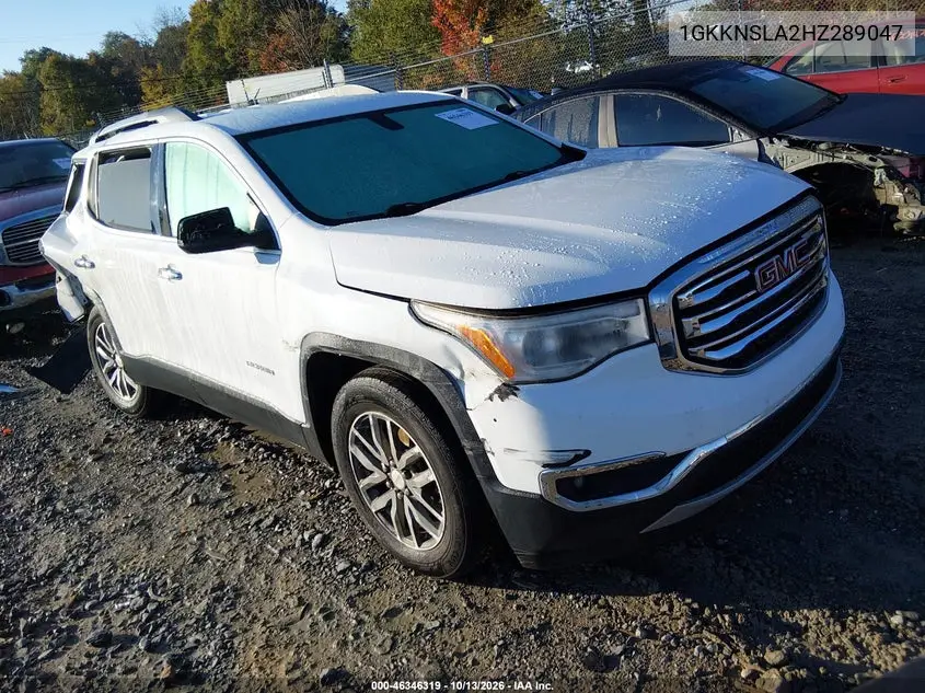 GMC ACADIA 2017, VIN 1GKKNSLA2HZ289047