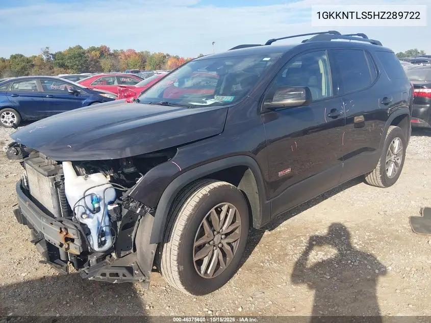 2017 GMC ACADIA VIN 1GKKNTLS5HZ289722 — фото 2