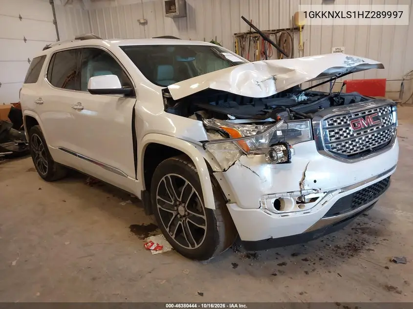 GMC ACADIA 2017, VIN 1GKKNXLS1HZ289997
